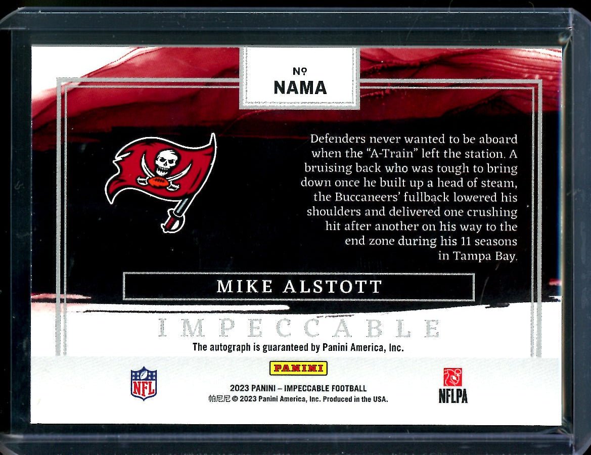 2023 Panini Impeccable Mike Alstott "A-Train" Auto /99 Buccaneers