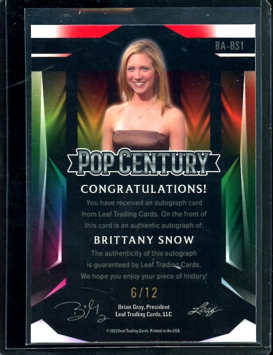 2023 Leaf Pop Century Brittany Snow Auto Choice /12