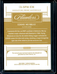 2023 Panini Flawless Eddie Murray Signature Prime Materials Patch Auto Emerald /5 Braves