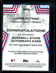 2023 Topps James Outman Rookie Auto Dodgers