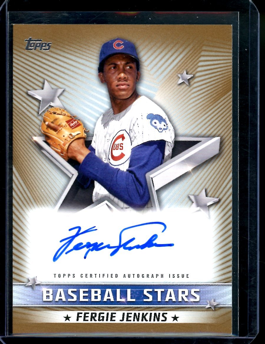 2022 Topps Fergie Jenkins Baseball Stars Auto Gold /50 Cubs