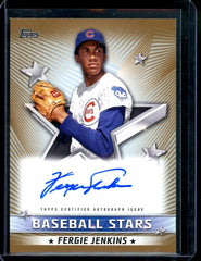 2022 Topps Fergie Jenkins Baseball Stars Auto Gold /50 Cubs