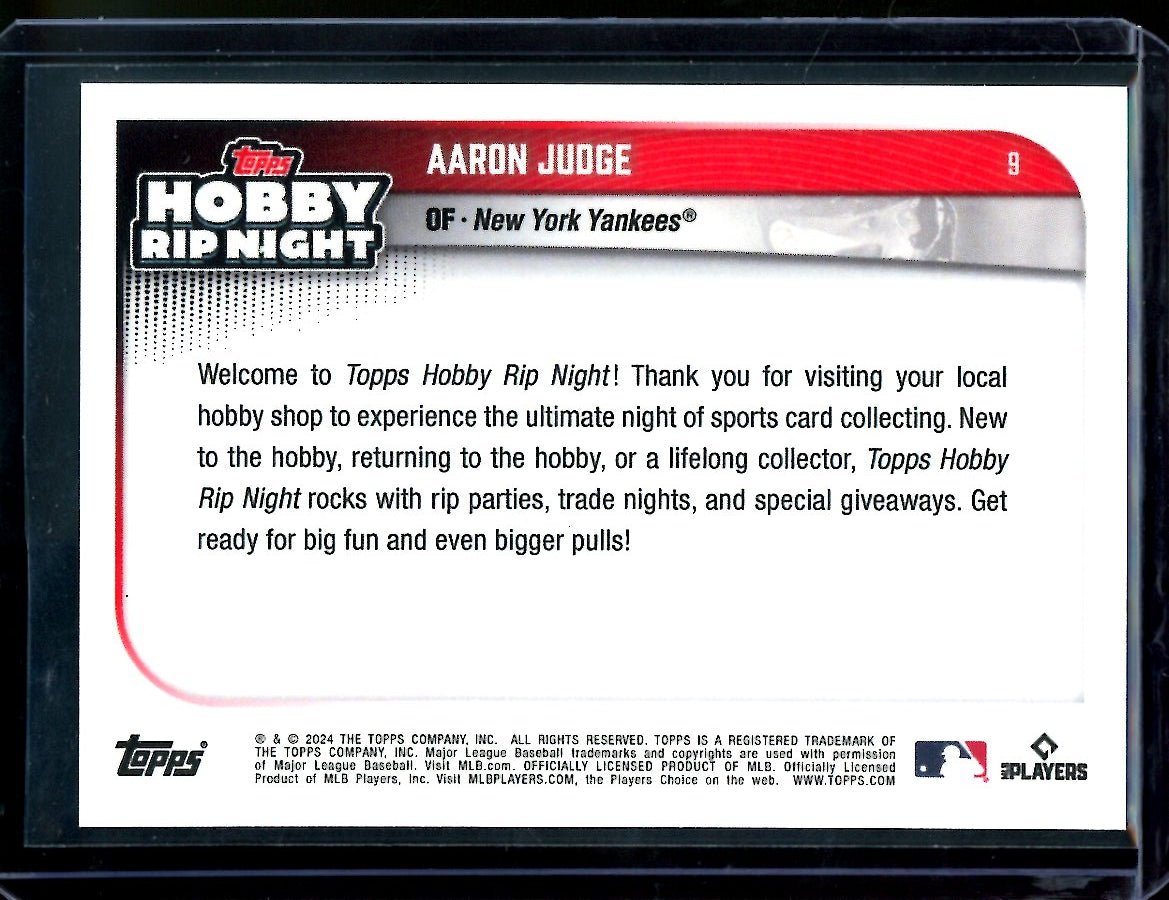 2024 Topps Hobby Rip Night Aaron Judge /10 Yankees