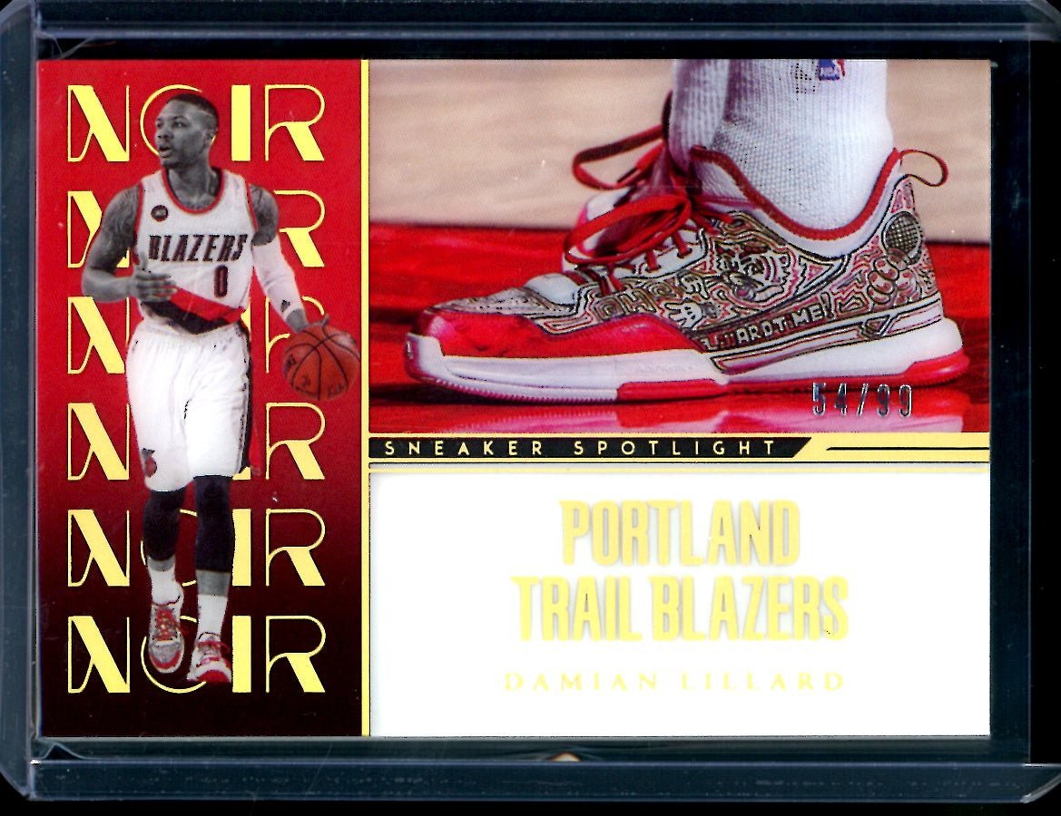 2022/23 Panini Noir Damian Lillard Sneaker Spotlight /99 Trail Blazers