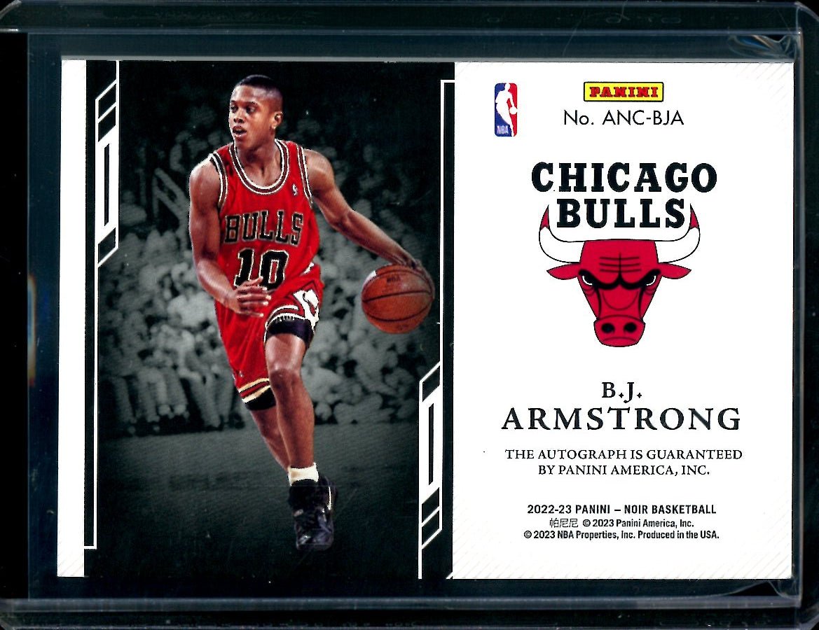 2022/23 Panini Noir B.J. Armstrong Auto /99 Bulls