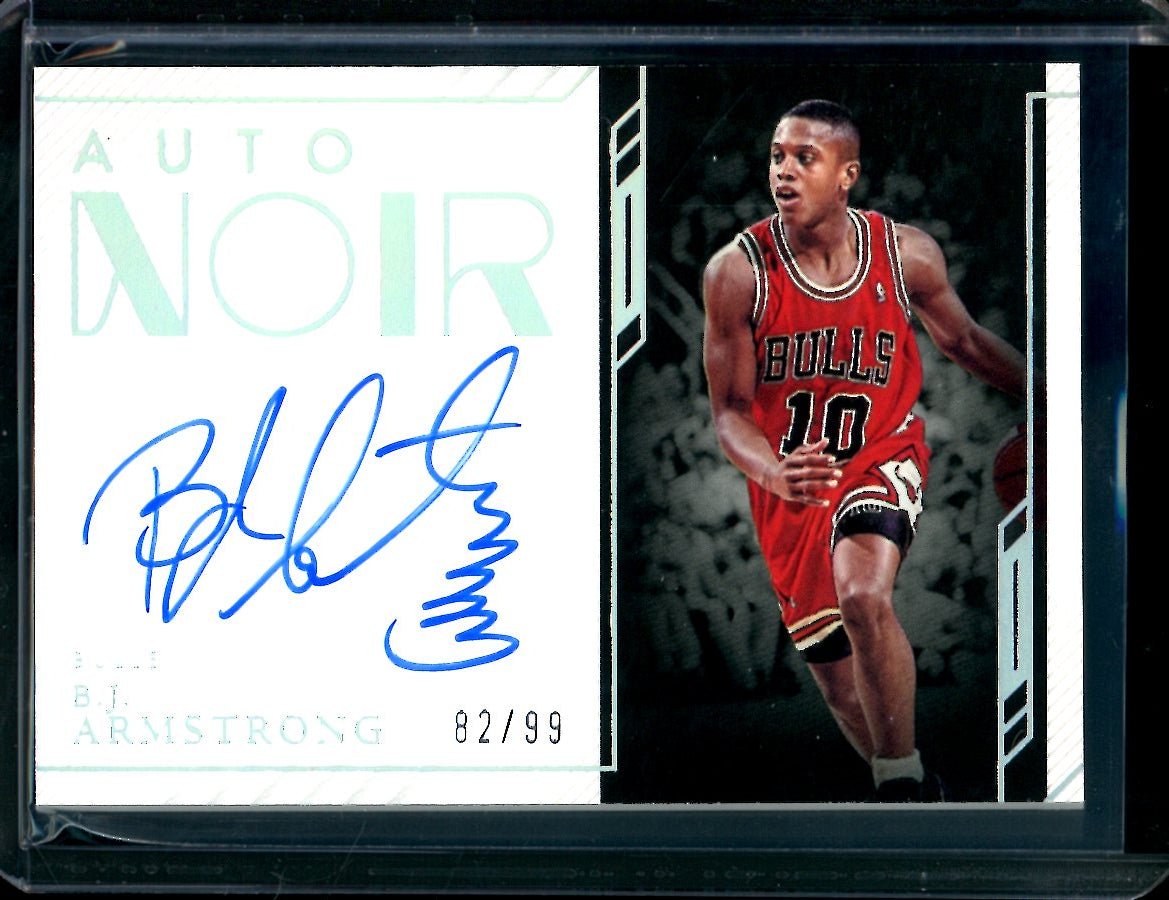 2022/23 Panini Noir B.J. Armstrong Auto /99 Bulls