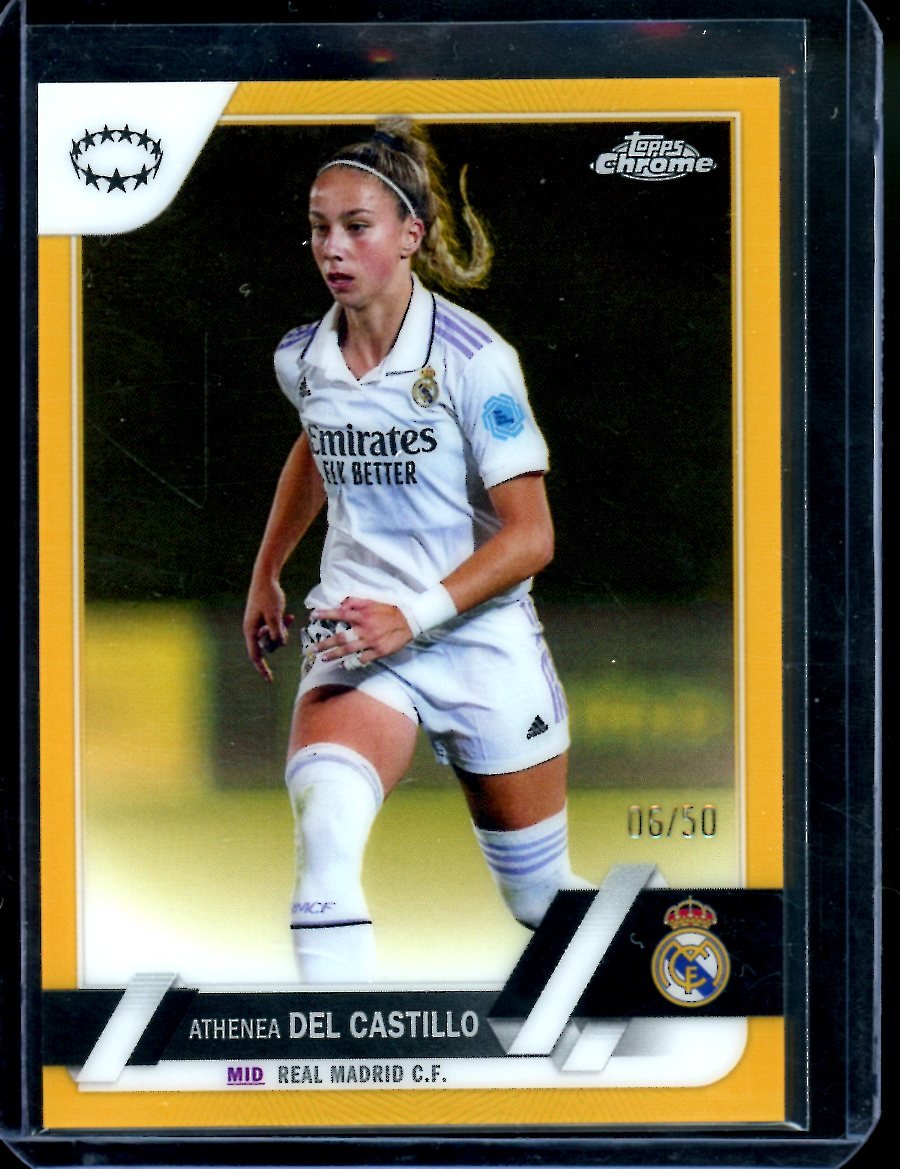 2023 Topps Chrome Athenea Del Castillo Gold /50 Real Madrid