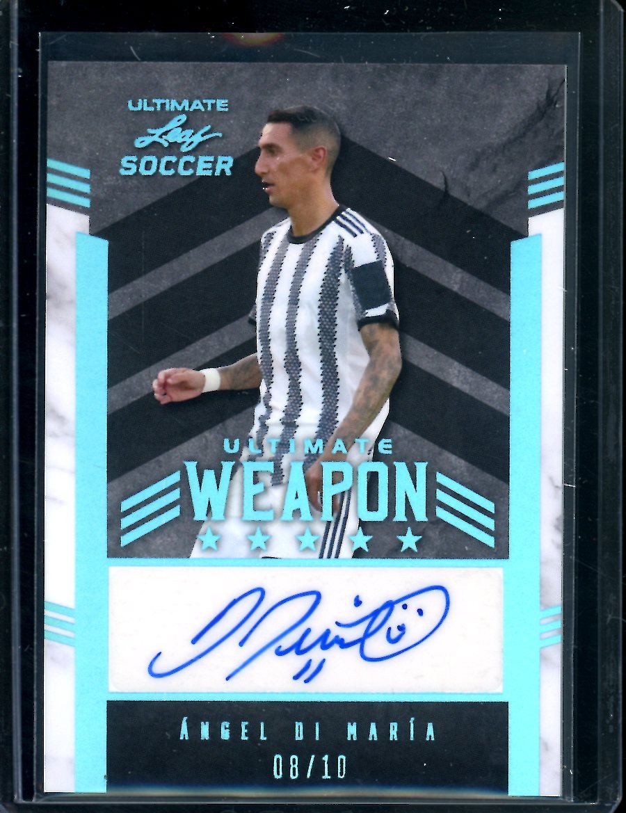 2022 Leaf Ultimate Soccer Angel Di Maria Ultimate Weapon Auto /10