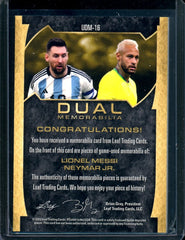 2022 Leaf Ultimate Soccer Lionel Messi/Neymar Jr. Dual Patch /20