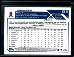 2023 Topps Chrome Logan O'Hoppe Rookie Logofractor Auto Angels