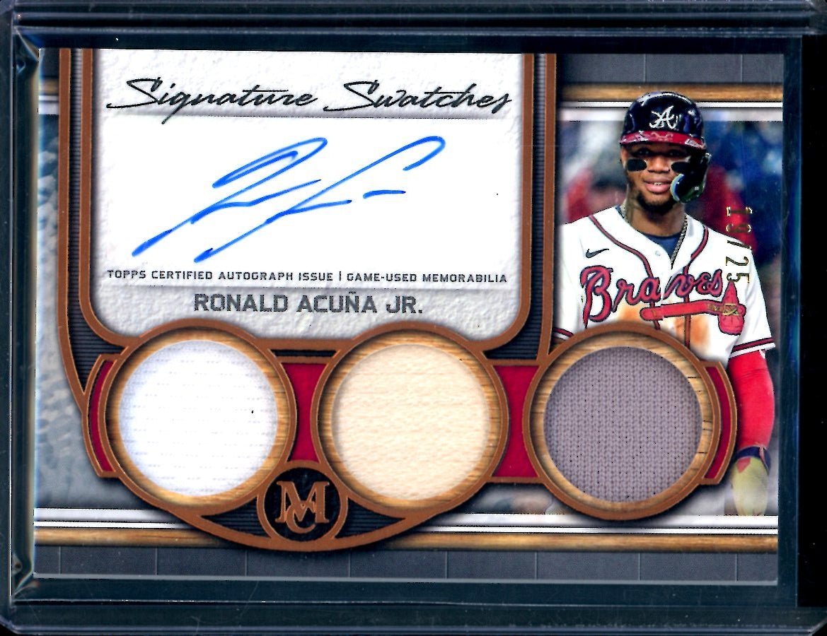 2023 Topps Museum Ronald Acuna Jr. Patch Auto /25 Braves
