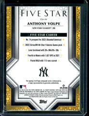 2023 Topps Five Star Anthony Volpe Rookie Auto Blue /25 Yankees