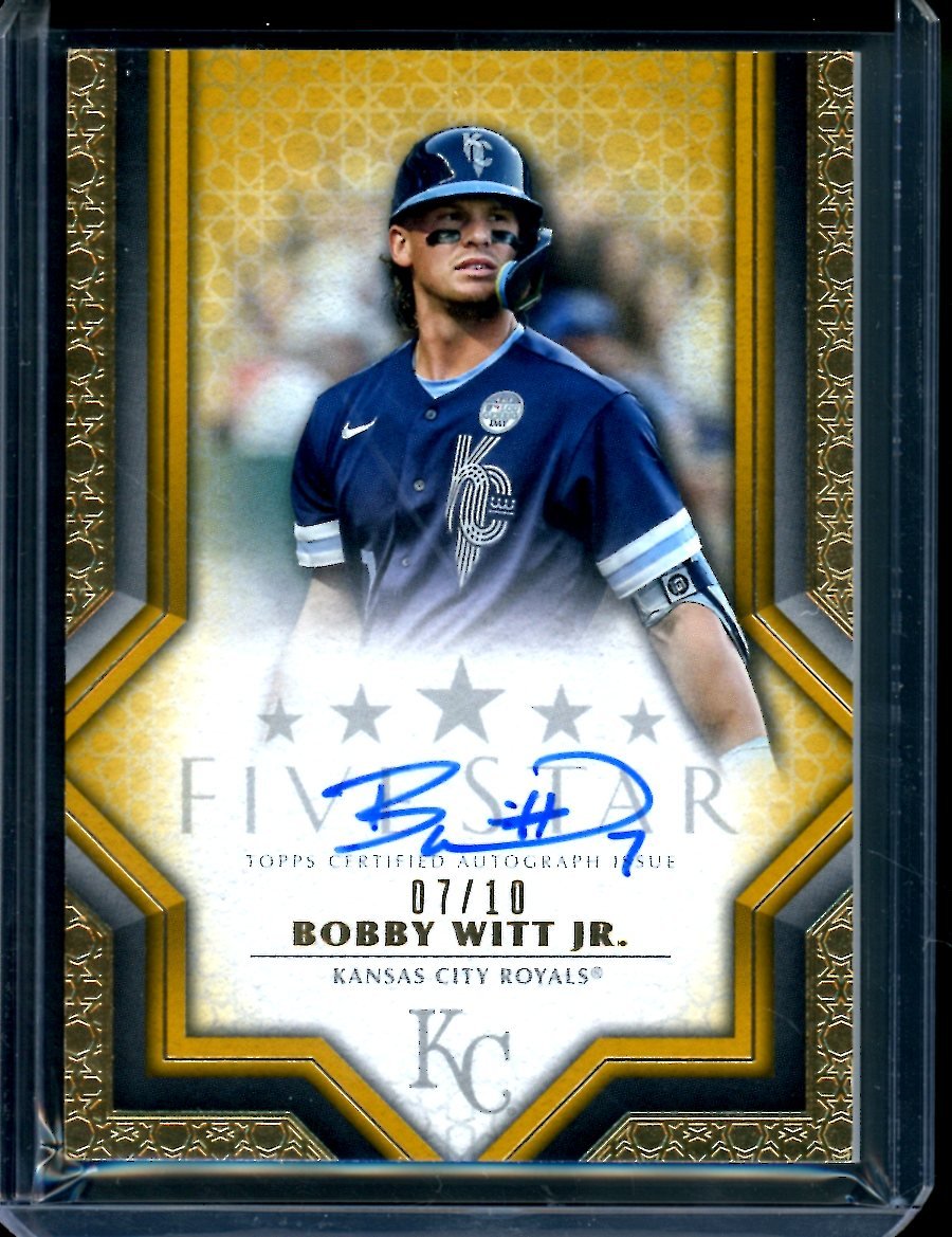 2023 Topps Five Star Bobby Witt Auto Gold /10 Royals