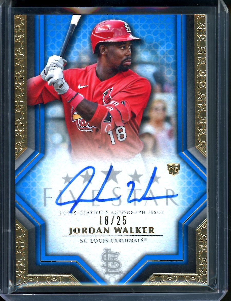 2023 Topps Five Star Jordan Walker Rookie Auto Blue /25 Cardinals