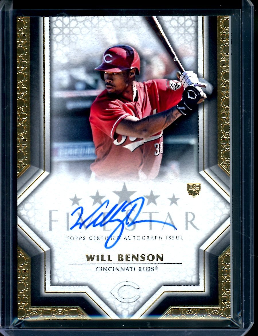 2023 Topps Five Star Will Benson Rookie Auto Reds