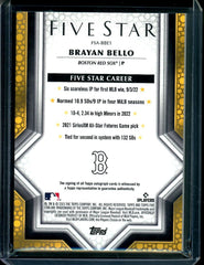 2023 Topps Five Star Brayan Bello Rookie Auto /75 Red Sox