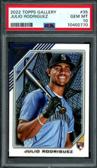 2022 Topps Gallery Julio Rodriguez Rookie PSA 10 Mariners