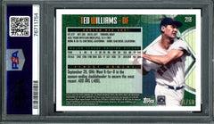 2022 Topps Finest Flashbacks Ted Williams SP Gold Refractor /50 PSA 9 Red Sox