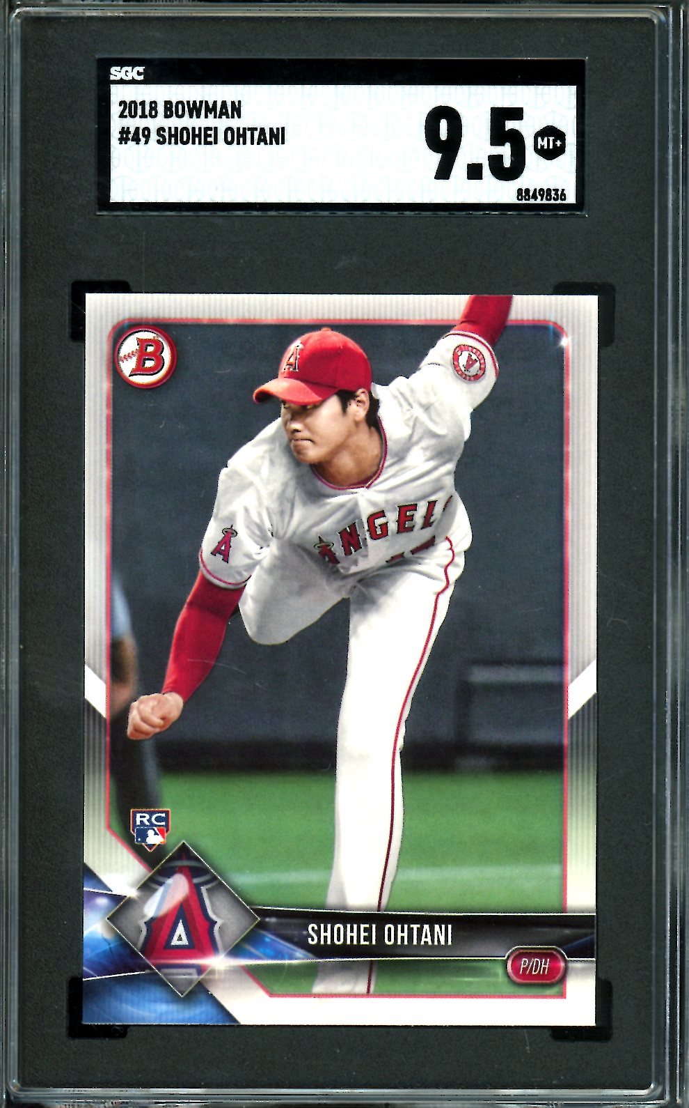 2018 Bowman Shohei Ohtani Rookie SGC 9.5 Angels