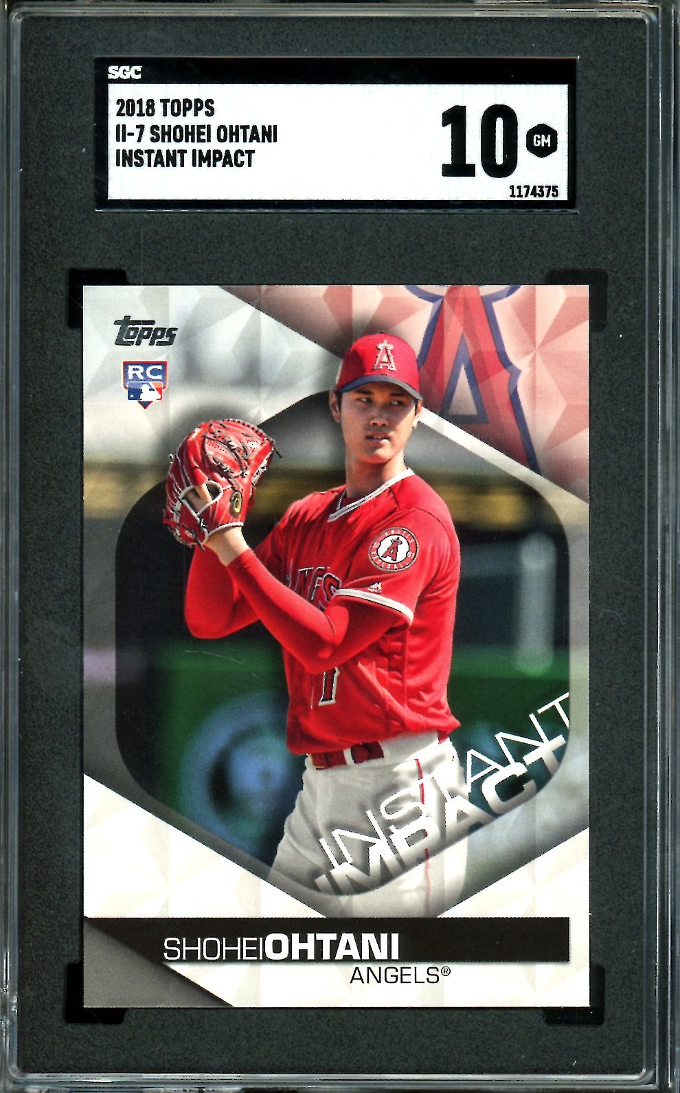 2018 Topps Shohei Ohtani Rookie Instant Impact SGC 10 Angels