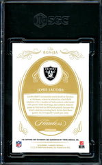 2019 Panini Flawless Josh Jacobs Rookie Sapphire Auto /15 SGC 9.5 Raiders