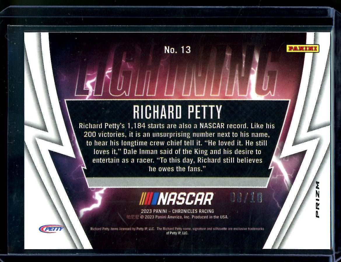 2023 Panini Prizm Racing Richard Petty Lightning Gold /10 NASCAR