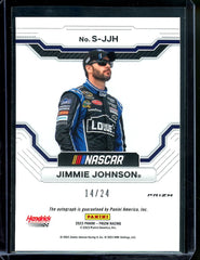 2023 Panini Prizm Racing Jimmie Johnson Scripts Auto Rainbow /24 NASCAR