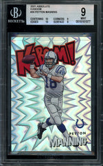 2021 Panini Absolute Peyton Manning Kaboom! BGS 9 Colts
