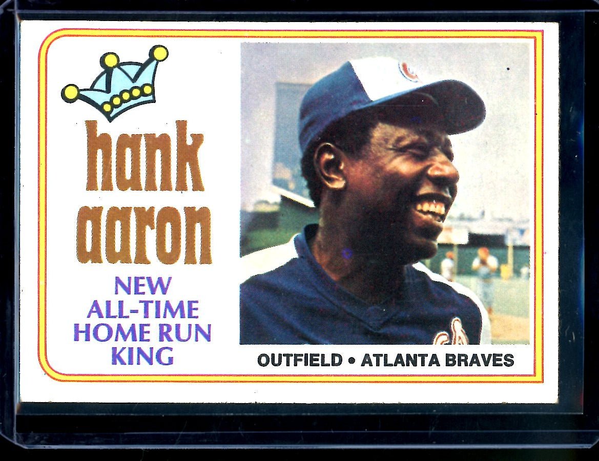 1974 Topps Hank Aaron All-Time Home Run King Braves
