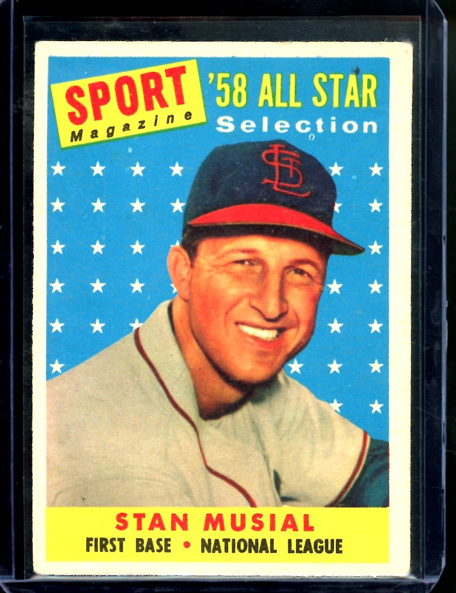 1958 Topps Stan Musial All Star Selections #476 Cardinals