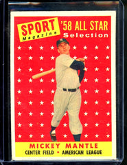 1958 Topps Mickey Mantle All Star Selections #487 Yankees 6