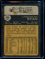 1973 Topps Nolan Ryan #220 Angels