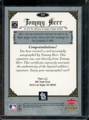 2006 Fleer Tommy Herr Greats Of The Game "T-Bud" Auto Cardinals