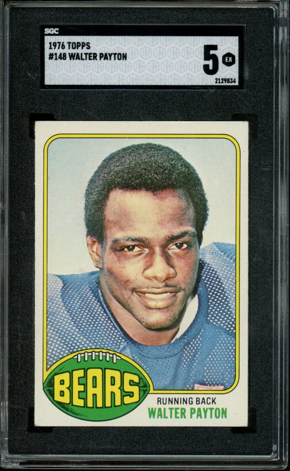 1976 Topps Walter Payton Rookie #148 SGC 5 Bears