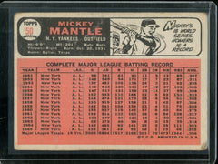 1966 Topps Mickey Mantle #50 Yankees