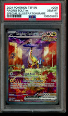 2024 Pokemon Temporal Forces Raging Bolt EX 208/162 PSA 10
