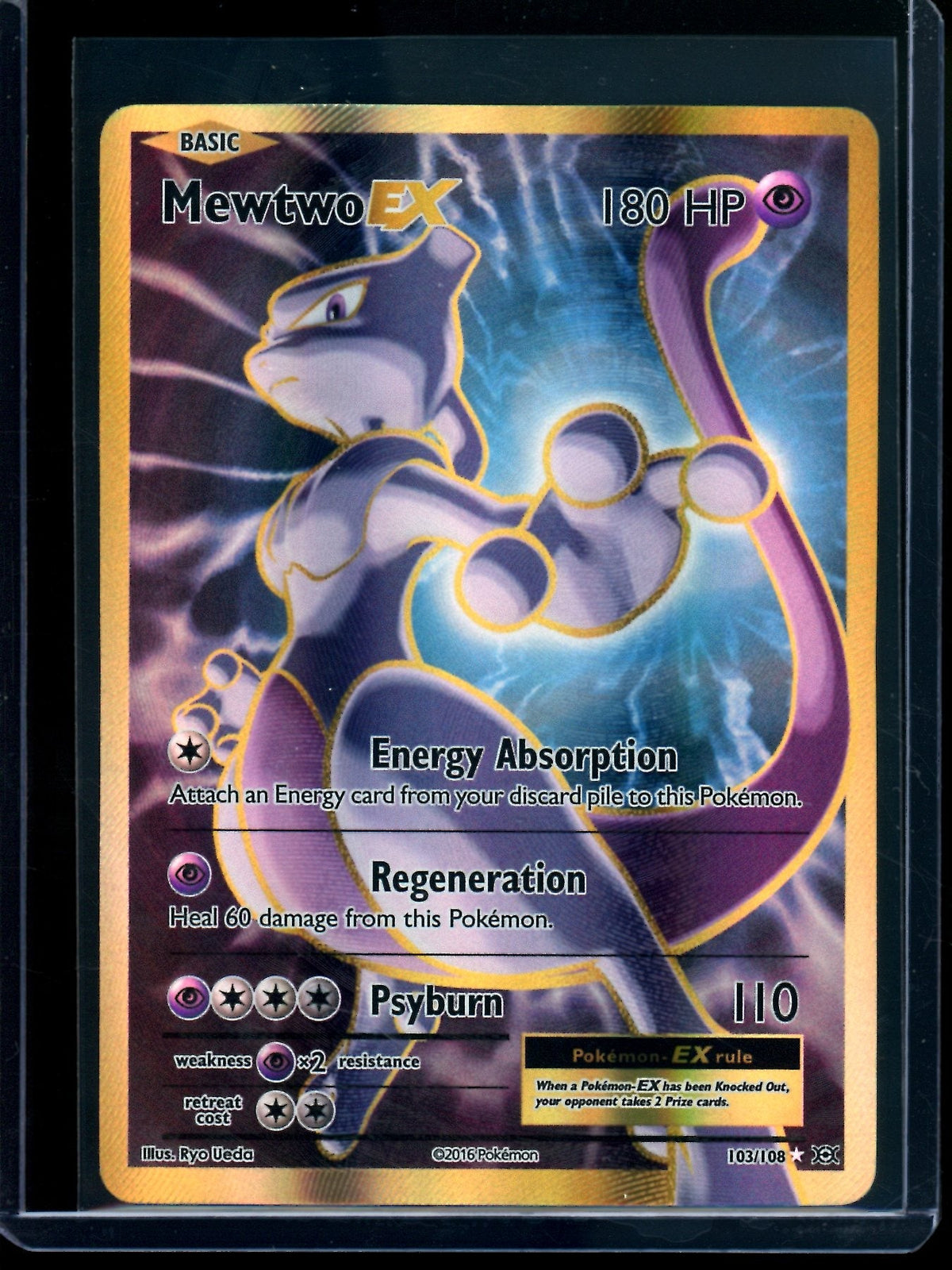 2016 Pokemon Evolutions Mewtwo EX 103/108