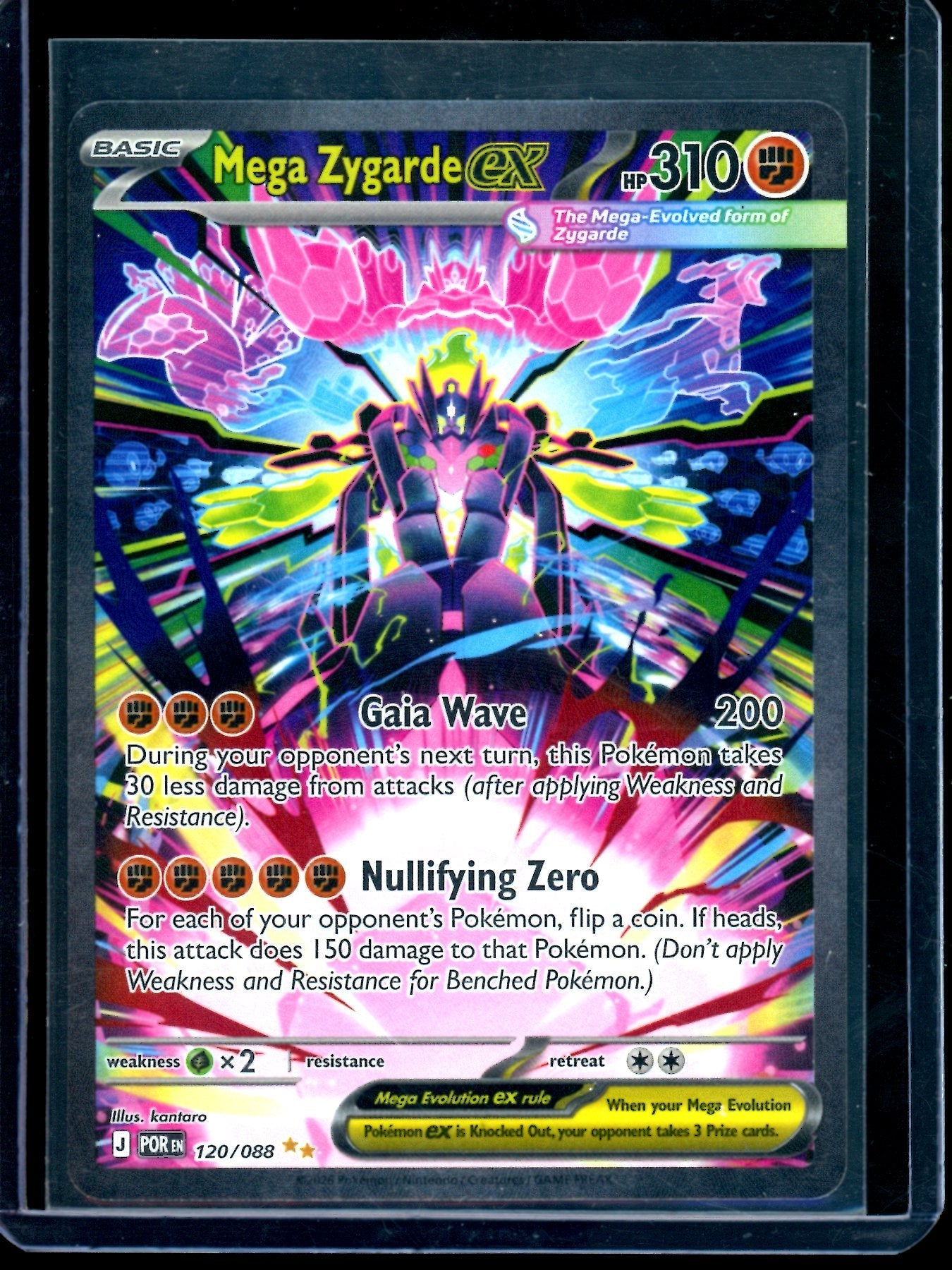 2026 Pokemon Perfect Order Mega Zygarde EX 120/088