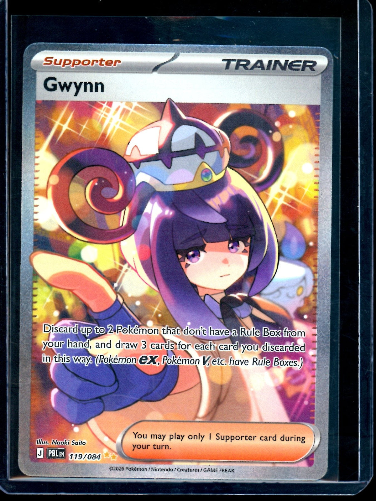 2026 Pokemon Pitch Black Gwynn 119/084