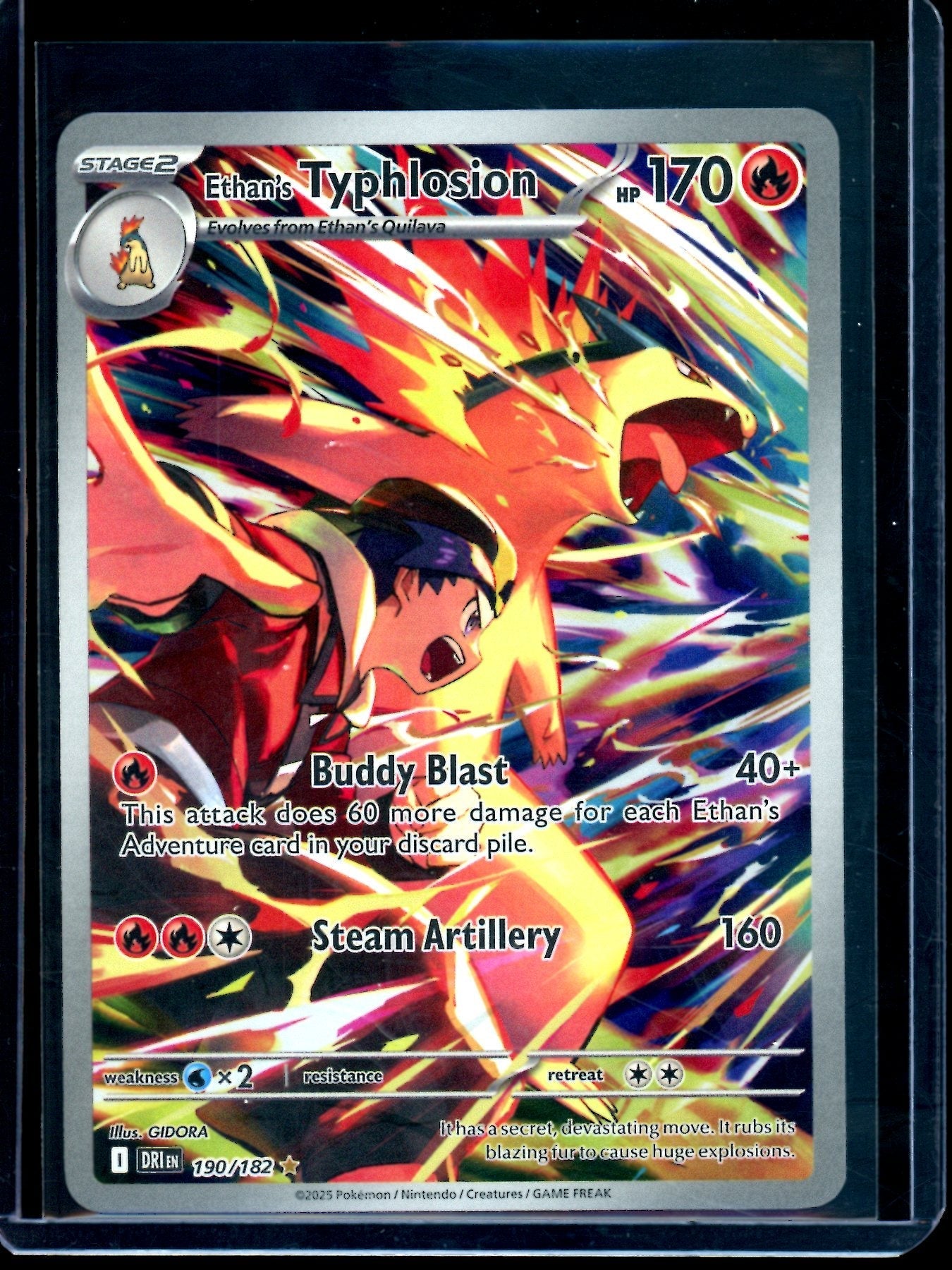 2025 Pokemon Destined Rivals Ethan's Typhlosion 190/182