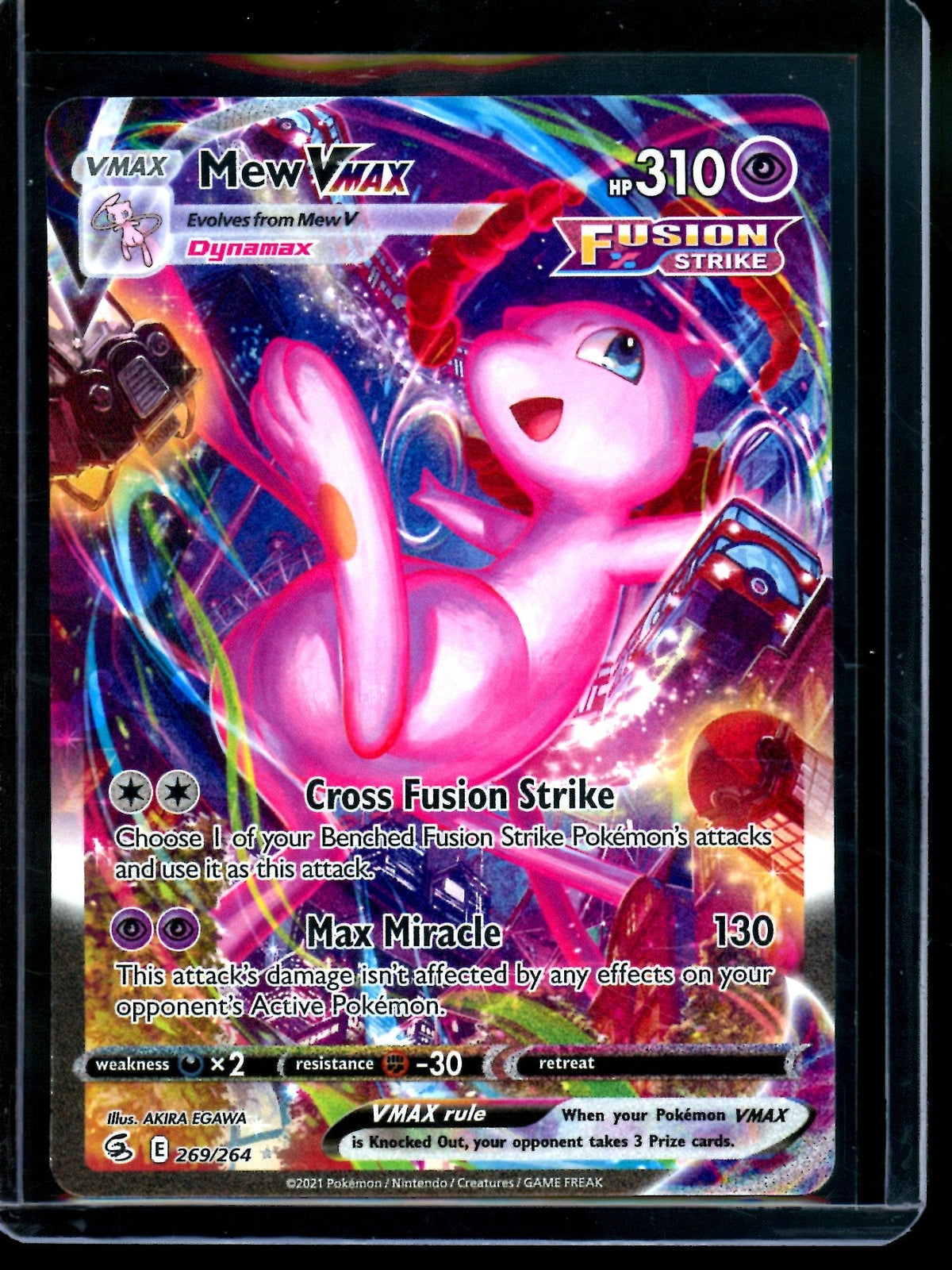 2021 Pokemon Fusion Strike Mew VMAX 269/264