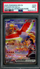 2025 Pokemon Destined Rivals Ethan's Ho-Oh EX SIR 230/182 PSA 9