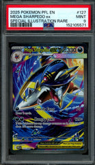 2025 Pokemon Phantasmal Flames Mega Sharpedo EX 127/094 PSA 9
