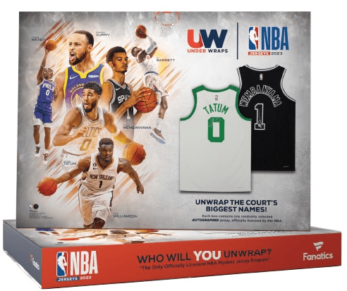 2023/24 Fanatics Under Wraps Autographed NBA Jersey Hobby Box
